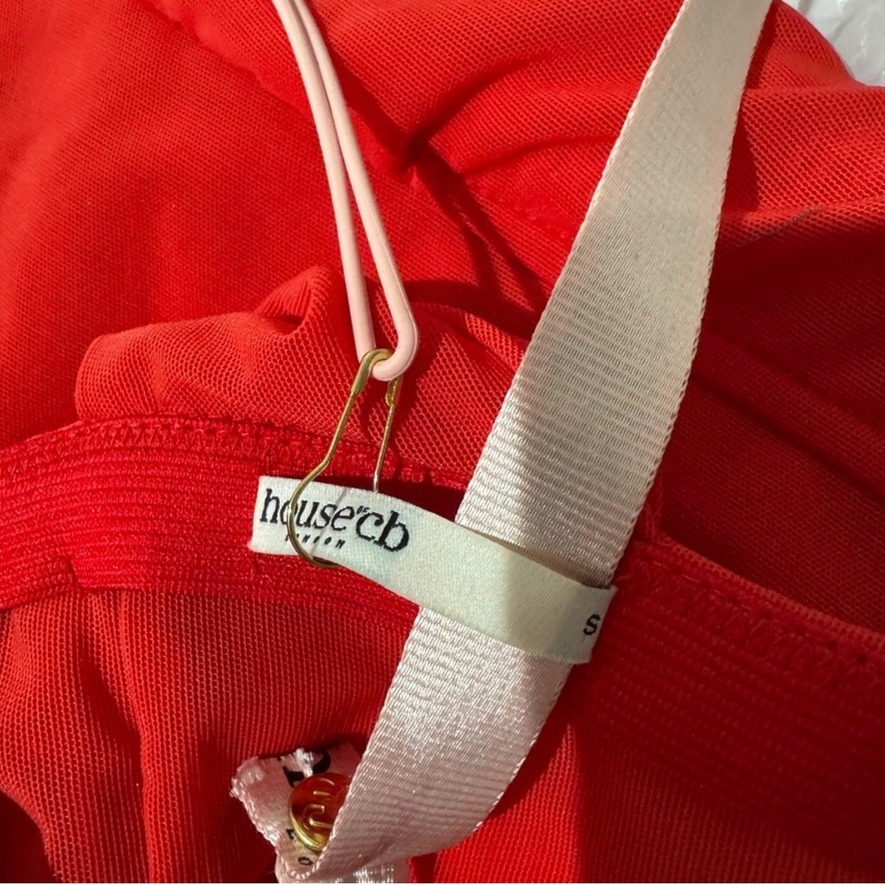 House of CB Striking Red One-Shoulder Dress Size S - Picture 5 of 8